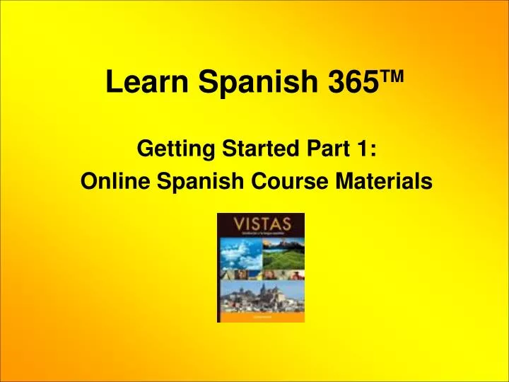learn spanish 365 tm