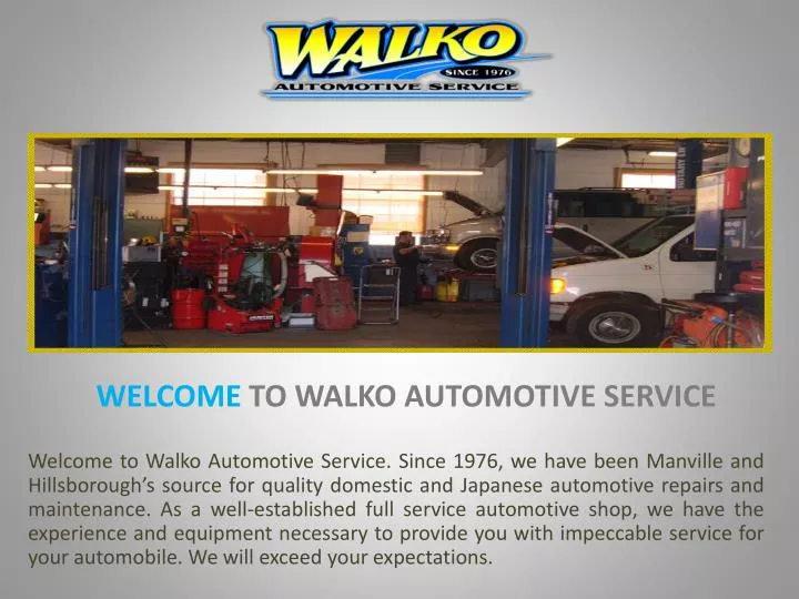 welcome to walko automotive service