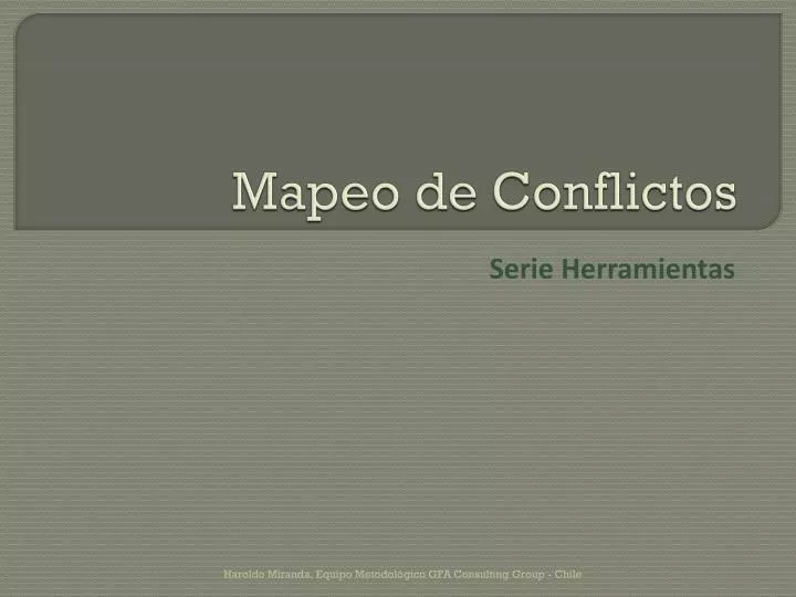 mapeo de conflictos