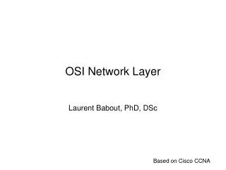 OSI Network Layer