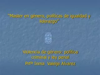 master en g nero pol ticas de igualdad y liderazgo