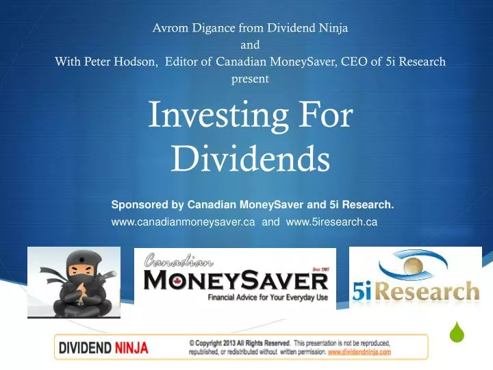 investing for dividends
