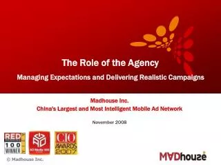 The Role of the Agency Managing Expectations and Delivering Realistic Campaigns
