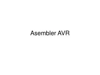 asembler avr