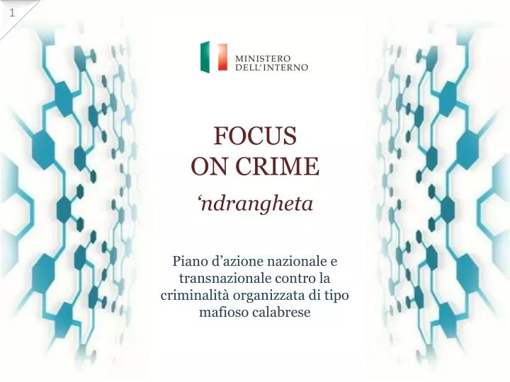 focus on crime ndrangheta