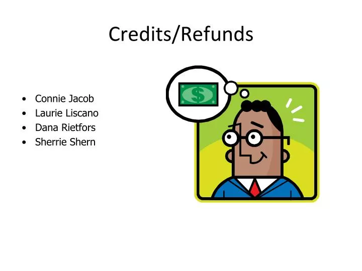 credits refunds