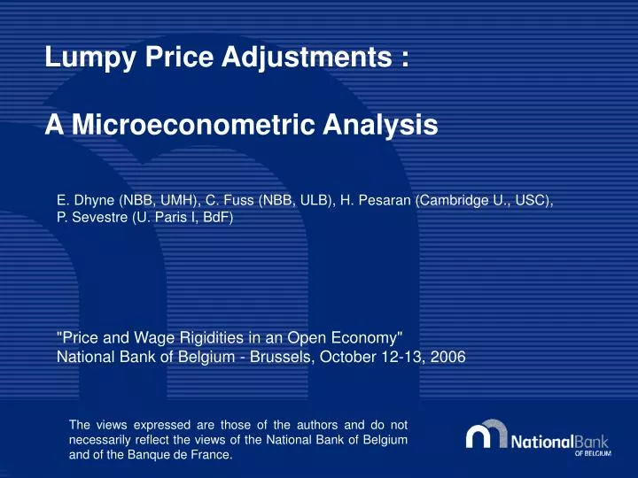lumpy price adjustments a microeconometric analysis