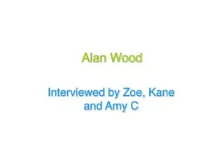 Alan Wood