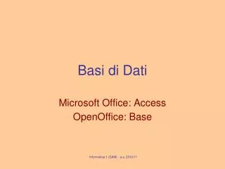 basi di dati