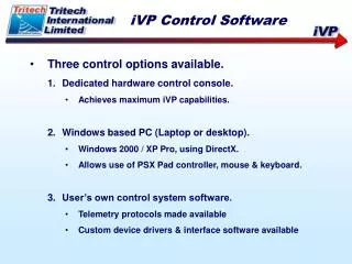 iVP Control Software