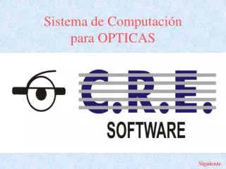 sistema de computaci n para opticas