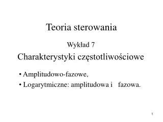 teoria sterowania