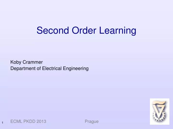 second order learning