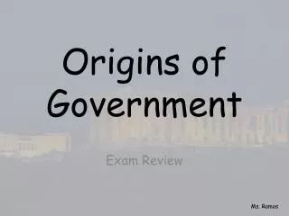 Origins of Government