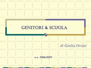 genitori scuola