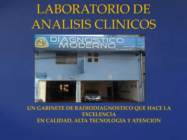laboratorio de analisis clinicos