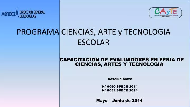 programa ciencias arte y tecnologia escolar