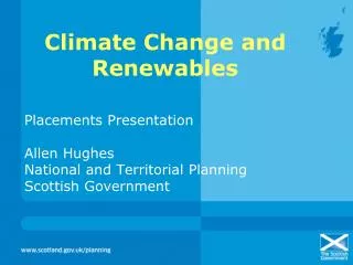 Climate Change and Renewables