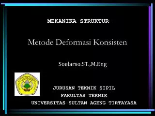 metode deformasi konsisten
