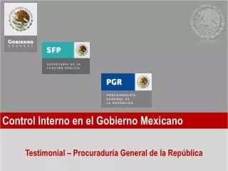 control interno en el gobierno mexicano