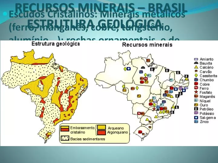 recursos minerais brasil estrutura ge0l gica