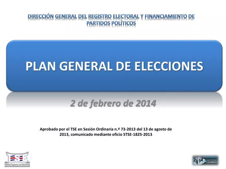 plan general de elecciones