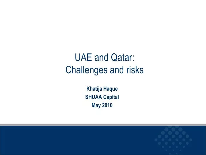 uae and qatar challenges and risks
