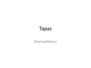 tapas
