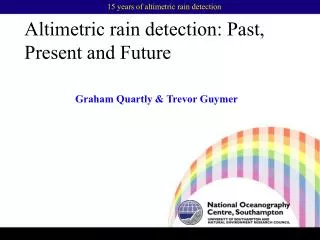 Altimetric rain detection: Past, Present and Future
