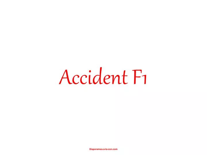 accident f1
