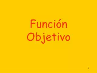 funci n objetivo