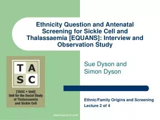 Sue Dyson and Simon Dyson