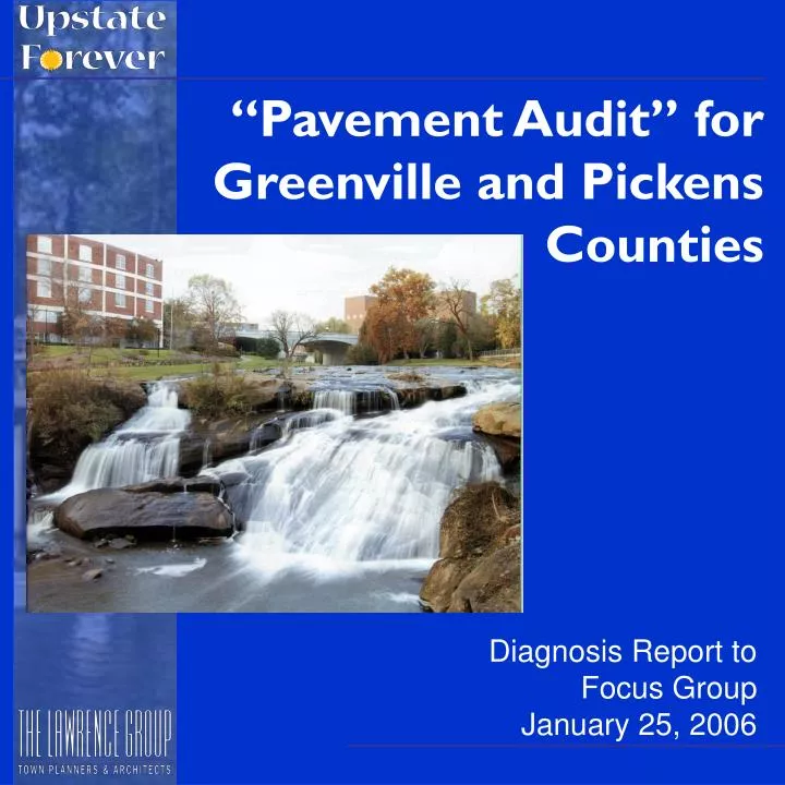 pavement audit for greenville and pickens counties