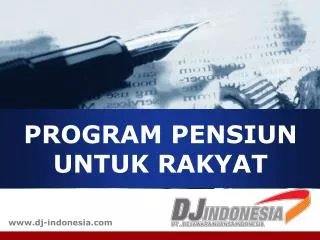 program pensiun untuk rakyat