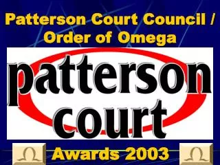 Patterson Court Council / Order of Omega