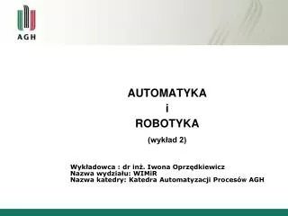 automatyka i robotyka wyk ad 2