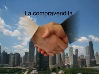 la compravendita
