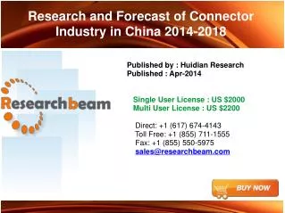 China Connector Industry- Market size 2014-2018