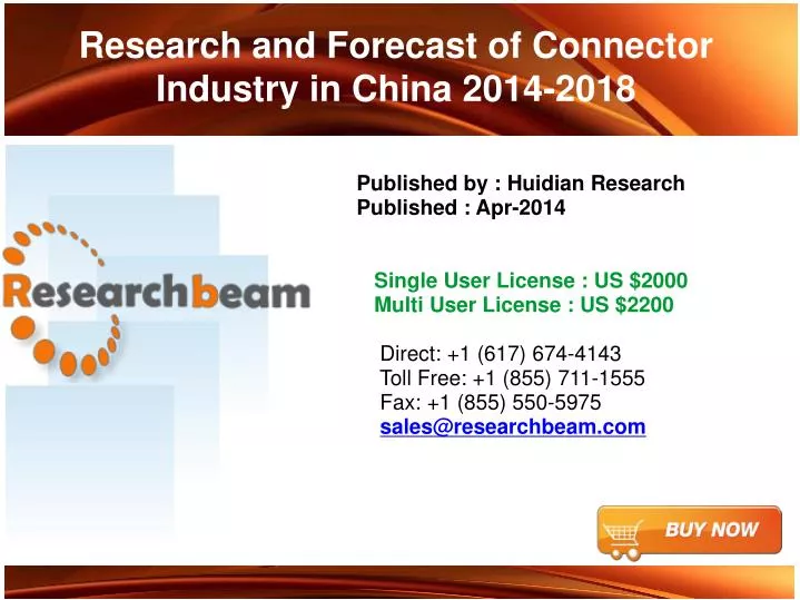 research and forecast of connector industry in china 2014 2018