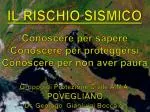 IL RISCHIO SISMICO - slide 1