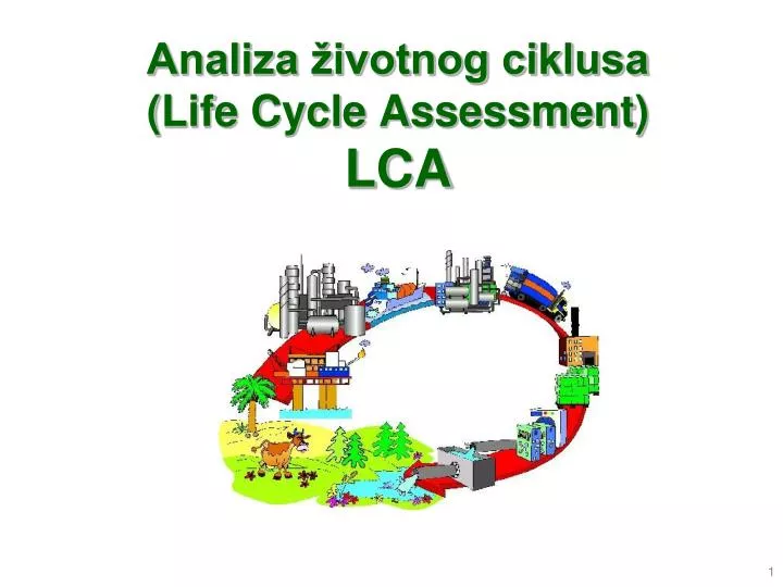 PPT Analiza životnog ciklusa Life Cycle Assessment LCA PowerPoint Presentation ID