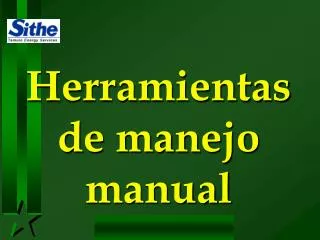 herramientas de manejo manual