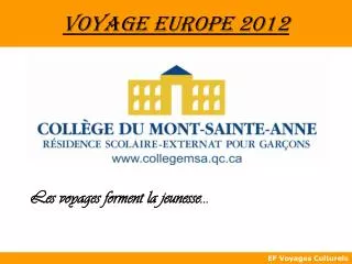 voyage europe 2012