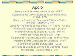 apoio
