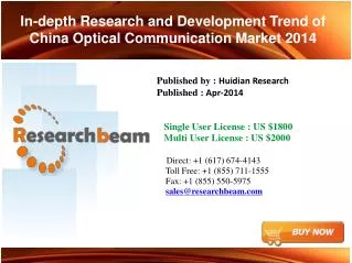 China Optical Communication Market-Size 2014