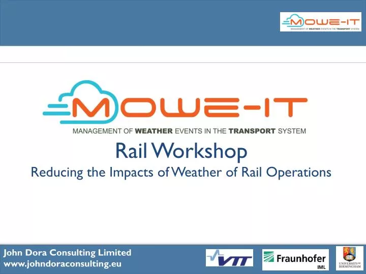 rail workshop reducing the impacts of weather of rail operations