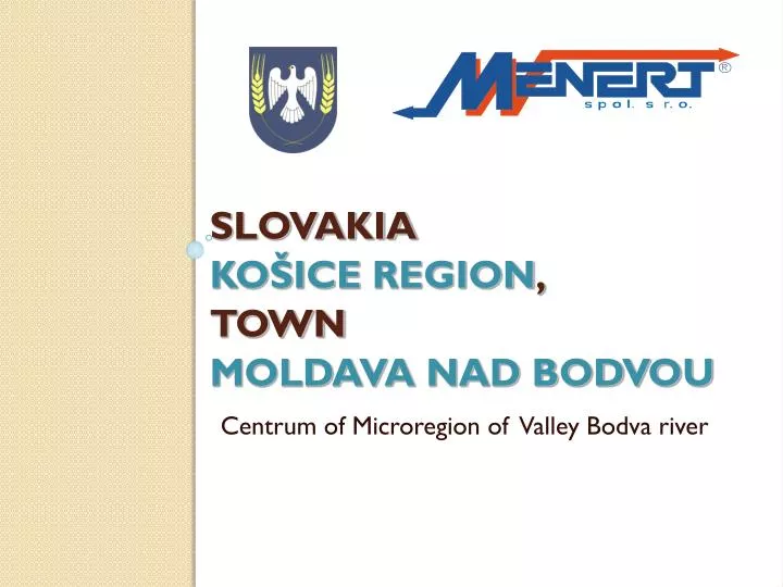 slovakia ko ice region town moldava nad bodvou centrum of microregion of valley bodva river