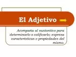 El Adjetivo - slide 1