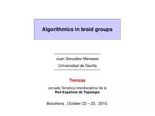 Algorithmics in braid groups