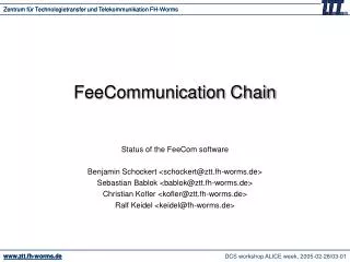 FeeCommunication Chain